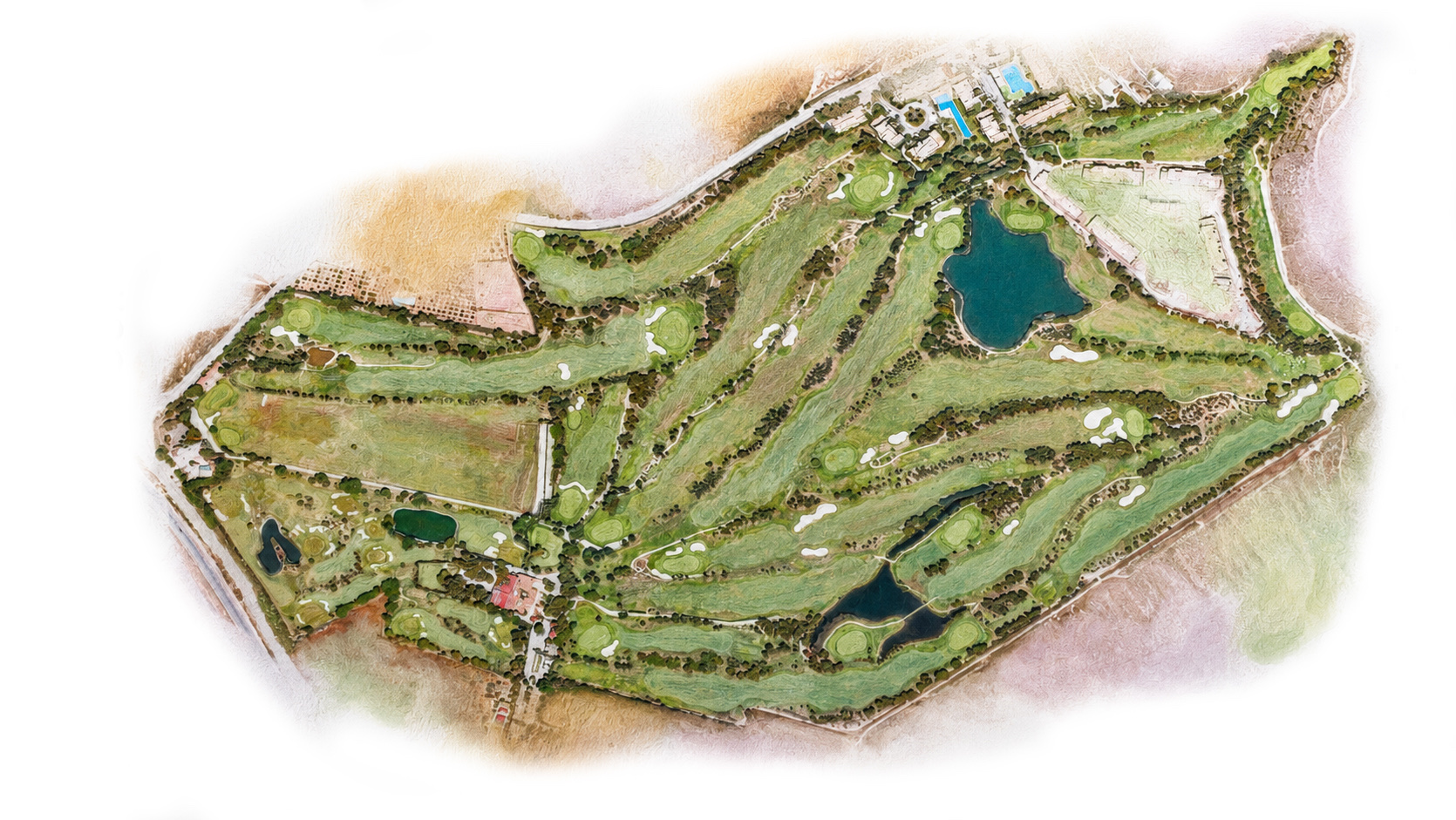 Plano de Real Club de Golf El Plantío